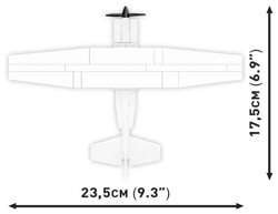 COBI SAMOLOT CESSNA 172 SKYHAWK-WHITE POLSKIE KLOCKI KONSTRUKCYJNE 160 EL.