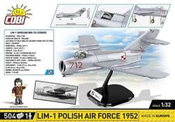 COBI SAMOLOT LIM-1 POLISH AIR FORCE 1952 POLSKIE KLOCKI KONSTRUKCYJNE 504EL