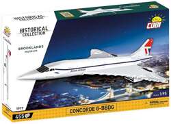 COBI SAMOLOT PASAŻERSKI CONCORDE G-BBDG KLOCKI KONSTRUKCYJNE 455 EL. 1:95