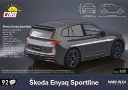 COBI SKODA ENYAQ SPORTLINE POLSKIE KLOCKI SAMOCHÓD ELEKTRYCZNY SUV 1:35