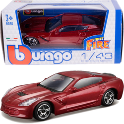 CORVETTE STINGRAY 2014 SAMOCHÓD METALOWY AUTO MODEL BBURAGO 1/43