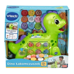 DINO ŁAKOMCZUSZEK DINOZAUR INTERAKTYWNY EDUKACYJNY NAUKA CYFEREK VTECH