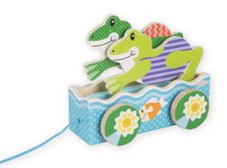 DREWNIANE ŻABKI ŻABY DO CIĄGANIA MELISSA AND DOUG