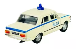 DUŻY FIAT 125P SAMOCHÓD METALOWY MILICJA POLICJA PRL WELLY 1:34 KREMOWY