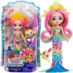 ENCHANTIMALS ROYAL OCEAN KINGDOM LALKA SYRENKA RADIA RAINBOW FISH Z RYBKĄ