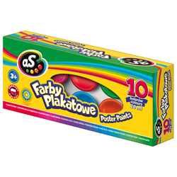 FARBY PLAKATOWE AS 10 KOLORÓW 20 ML - ASTRA