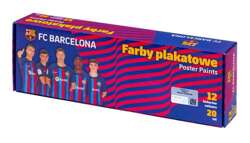 FARBY PLAKATOWE FC BARCELONA SZKOLNE ASTRA 12 KOLORÓW 20 ML