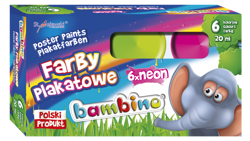 FARBY PLAKATOWE NEONOWE 6 KOLORÓW 20 ML - MAJEWSKI