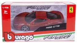 FERRARI 488 GTB BBURAGO SAMOCHÓD MODEL METALOWY POJAZD LAKIEROWANY 1:43