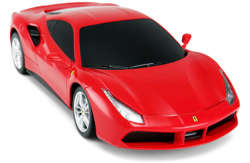 FERRARI 488 GTB SAMOCHÓD SPORTOWY ZDALNIE STEROWANY PILOT R/C 1:24 CZERWONY