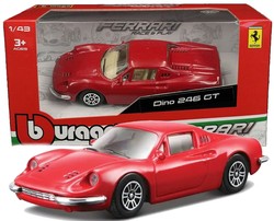 FERRARI DINO 246 GT BBURAGO SAMOCHÓD METALOWY POJAZD LAKIEROWANY 1:43