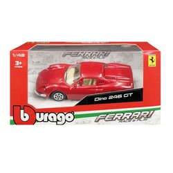 FERRARI DINO 246 GT BBURAGO SAMOCHÓD METALOWY POJAZD LAKIEROWANY 1:43