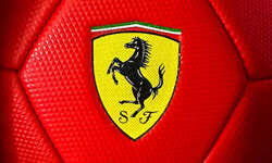 FERRARI PIŁKA NOŻNA LIMITED EDITION FOOTBALL CZERWONA 14 cm ROZMIAR 2 