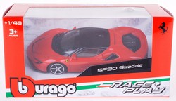 FERRARI SF90 STRADALE BBURAGO SAMOCHÓD METALOWY POJAZD LAKIEROWANY 1:43