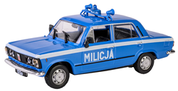 FIAT 125P MILICJA MODEL METALOWY KOLEKCJA PRL 1:43