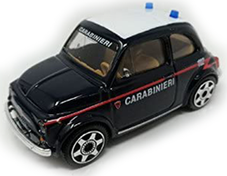 FIAT 500 CARABINIERI SAMOCHÓD METALOWY AUTO MODEL POJAZD BBURAGO 1:43