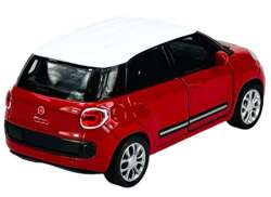 FIAT 500L 2013 CZERWONY METALOWY MODEL SAMOCHODZIK KOLEKCJONERSKI WELLY