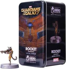 FIGURKA ROCKET STRAŻNICY GALAKTYKI 1:18 EAGLEMOSS METALOWA PUSZKA MARVEL