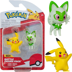 FIGURKI BITEWNE POKEMON BATTLE PIKACHU SPRIGATITO