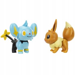 FIGURKI BITEWNE POKEMON BATTLE READY EEVEE + SHINX