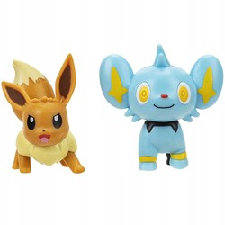 FIGURKI BITEWNE POKEMON BATTLE READY EEVEE + SHINX