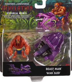 FIGURKI MASTERS OF THE UNIVERSE BEAST MAN WAR SLED