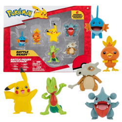 FIGURKI POKEMON POKEMONY DO BITWY PIKACHU TREECKO