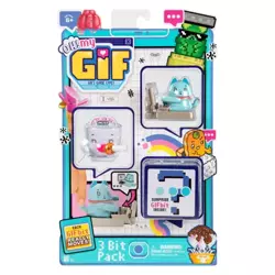 FIGURKI POTWORKI OH! MY GIF 3-PAK APLIKACJA KOTEK