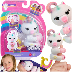 FINGERLINGS INTERAKTYWNY JEDNOROŻEC LULU NA PALEC DŹWIĘKI 70+ REAKCJI