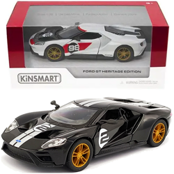 FORD GT HERITAGE EDITION MODEL KOLEKCJONERSKI CZARNY 1:38 KINSMART