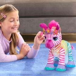 FURREAL INTERAKTYWNA ZEBRA ZENYA MASKOTKA DO STYLIZACJI TĘCZOWA HASBRO 