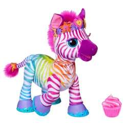 FURREAL INTERAKTYWNA ZEBRA ZENYA MASKOTKA DO STYLIZACJI TĘCZOWA HASBRO 