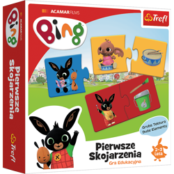 GRA EDUKACYJNA DLA MALUCHÓW PUZZLE BING PIERWSZE SKOJARZENIA - 02061 TREFL