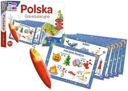 GRA EDUKACYJNA POLSKA MAGICZNY OŁÓWEK 100 PYTAŃ GRA PLANSZOWA - TREFL 02114