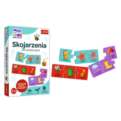 GRA EDUKACYJNA SKOJARZENIA ODKRYWCA PUZZLE UKŁADANKA 01947 TREFL