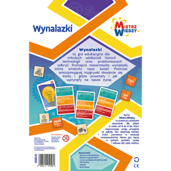 GRA EDUKACYJNA WYNALAZKI MISTRZ WIEDZY POMOC SZKOLNA - 01958 TREFL