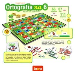 GRA PLANSZOWA EDUKACYJNA ORTOGRAFIA NA 6  - JAWA