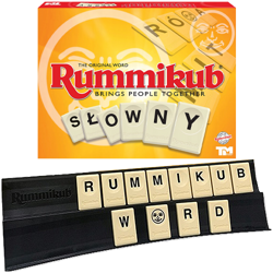 GRA PLANSZOWA RUMMIKUB SŁOWNY LOGICZNA RODZINNA TOWARZYSKA STRATEGICZNA