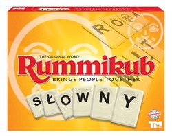 GRA PLANSZOWA RUMMIKUB SŁOWNY LOGICZNA RODZINNA TOWARZYSKA STRATEGICZNA