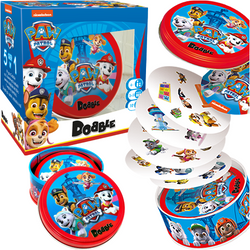 GRA RODZINNA DOBBLE PSI PATROL METALOWA PUSZKA 30 KART DOBBLE DOUBLE REBEL