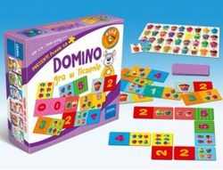 GRA W LICZENIE DOMINO NAUKA LICZB PUZZLE - GRANNA