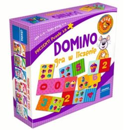 GRA W LICZENIE DOMINO NAUKA LICZB PUZZLE - GRANNA