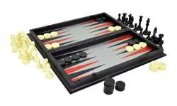 GRY PLANSZOWE 3W1 SZACHY MAGNETYCZNE WARCABY BACKGAMMON METALOWA PLANSZA