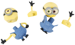 GUMKA MINIONKI DO ŚCIERANIA MAZANIA SZKOLNA PUZZLE 3D 2 sztuki