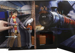 HARRY POTTER LALKA PERON 9 3/4 SOWA HEDWIGA FIGURKI HOGWART EXPRESS