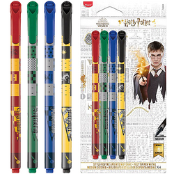 HARRY POTTER MAZAKI PISAKI CIENKOPISY KOLOROWE MAPED 0,8mm - 4 szt.