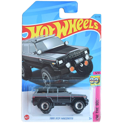 HOT WHEELS 1988 JEEP WAGONEER HW THE '80s SAMOCHODZIK RESORAK CZARNY MATTEL