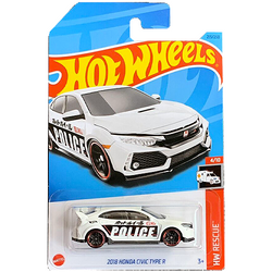 HOT WHEELS 2018 HONDA CIVIC TYPE R HW RESCUE SAMOCHODZIK RESORAK MATTEL