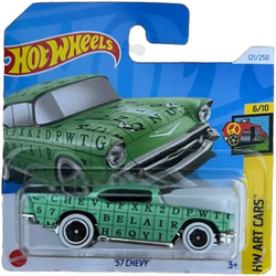 HOT WHEELS '57 CHEVY ART CARS HTD56 SAMOCHÓD KOLEKCJONERSKI AUTKO MATTEL