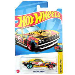 HOT WHEELS '68 COPO CAMARO HW ART CARS SAMOCHODZIK RESORAK AUTKO MATTEL